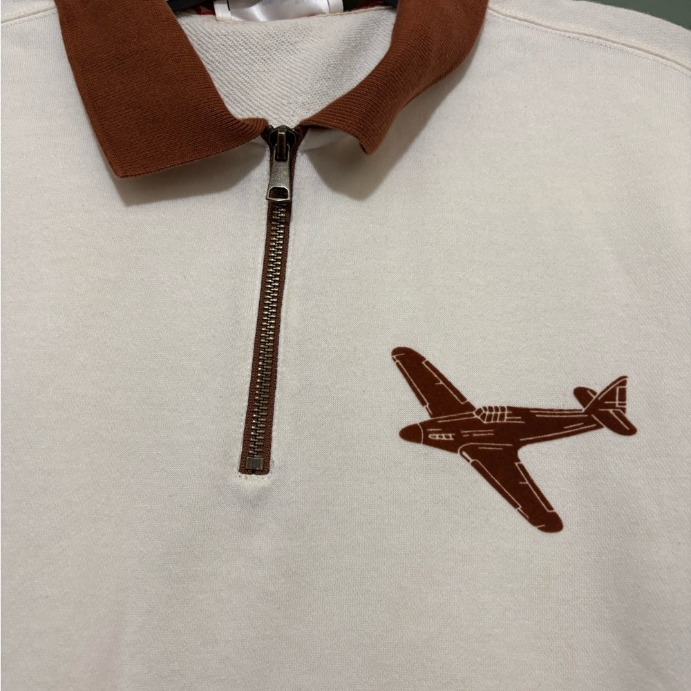 Sun + Stone
Ouigi Theodore Men's Color-blocked Airplane-Print Polo Shirt Sz L - Picture 6 of 8